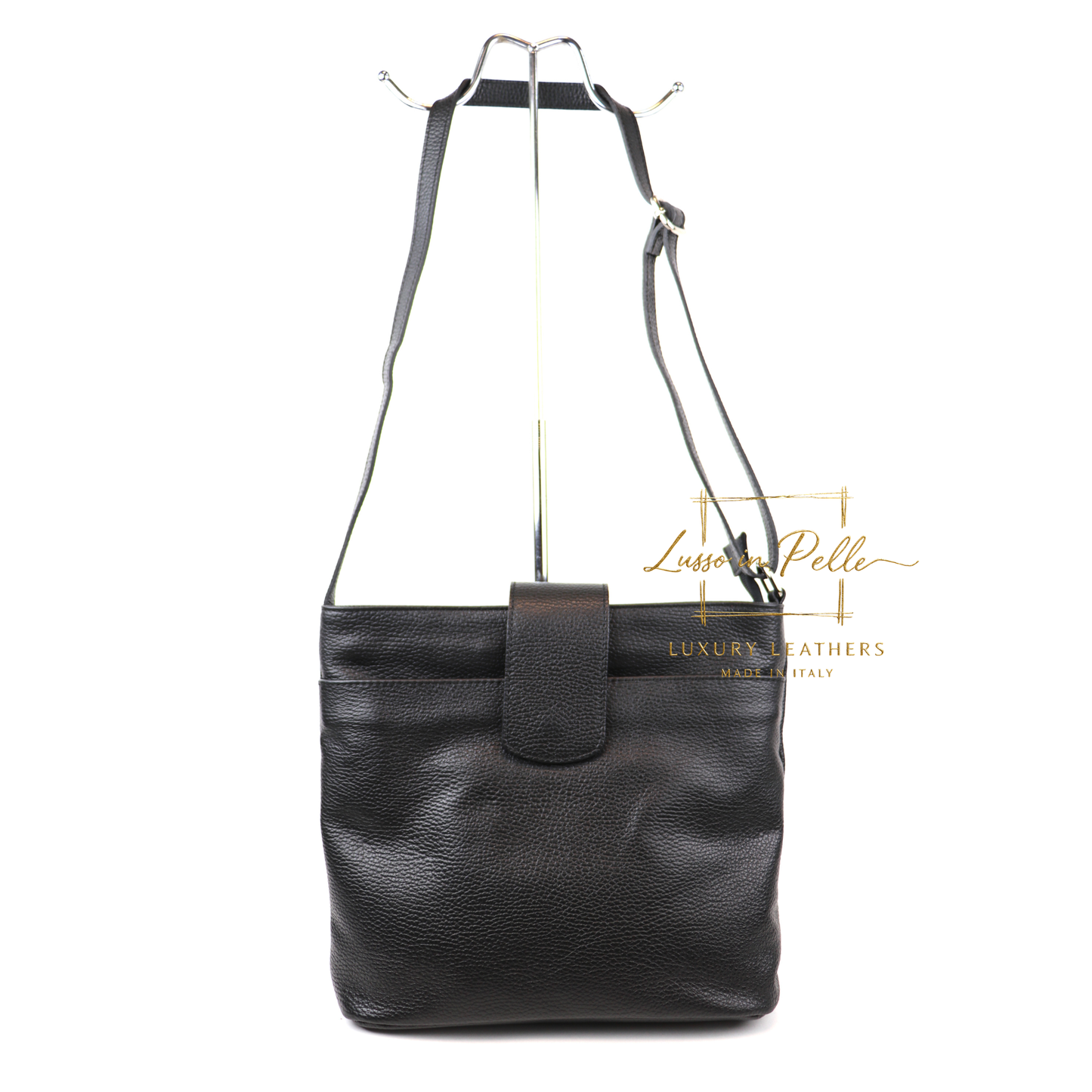 Italian Leather Shoulder/Crossbody Bag with Adjustable Straps