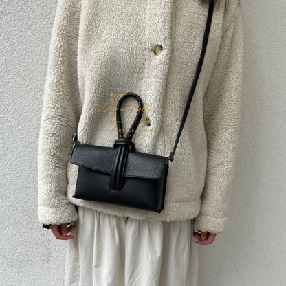Rose Italian Versatile Leather Bag - Wrist Bag - Clutch Bag