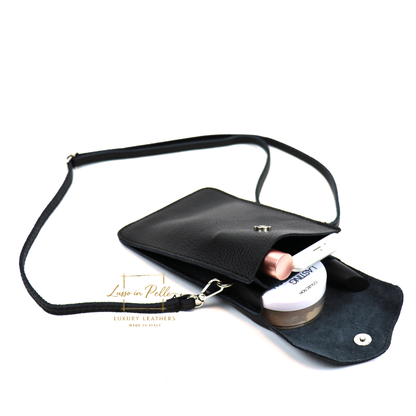 Minimalist Genuine Leather Crossbody Phone Bag