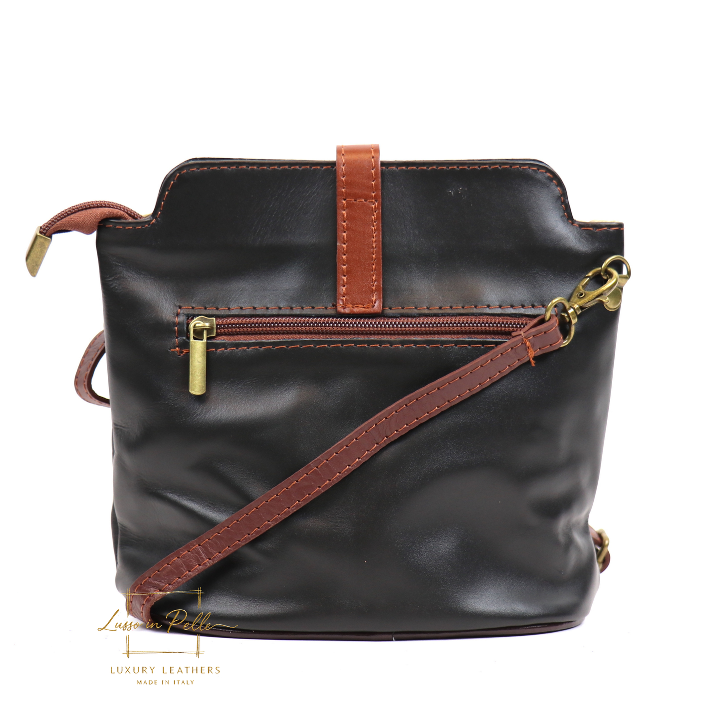 Vera Pelle Leather Crossbody Bag