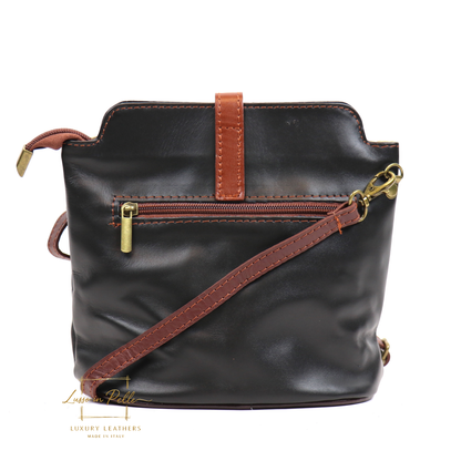 Vera Pelle Leather Crossbody Bag