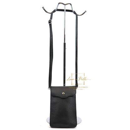 Minimalist Genuine Leather Crossbody Phone Bag