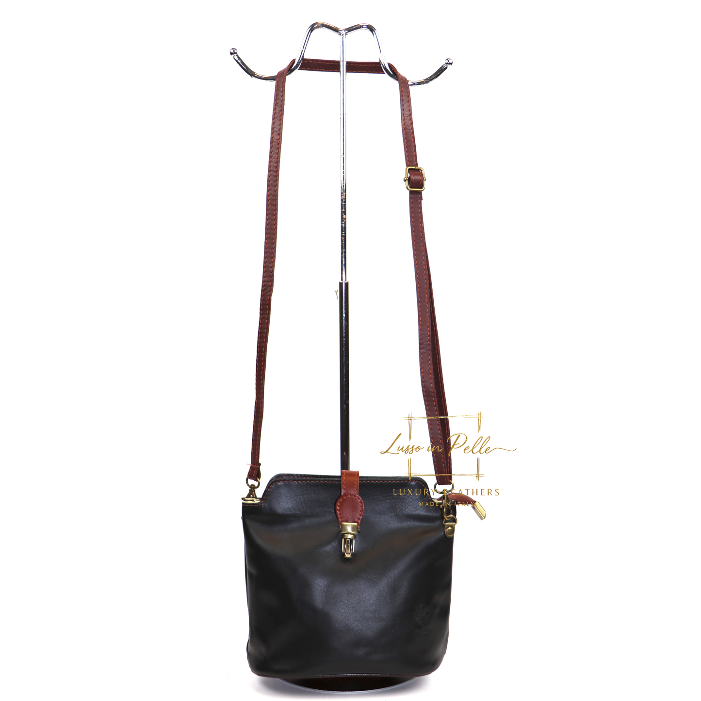 Vera Pelle Leather Crossbody Bag