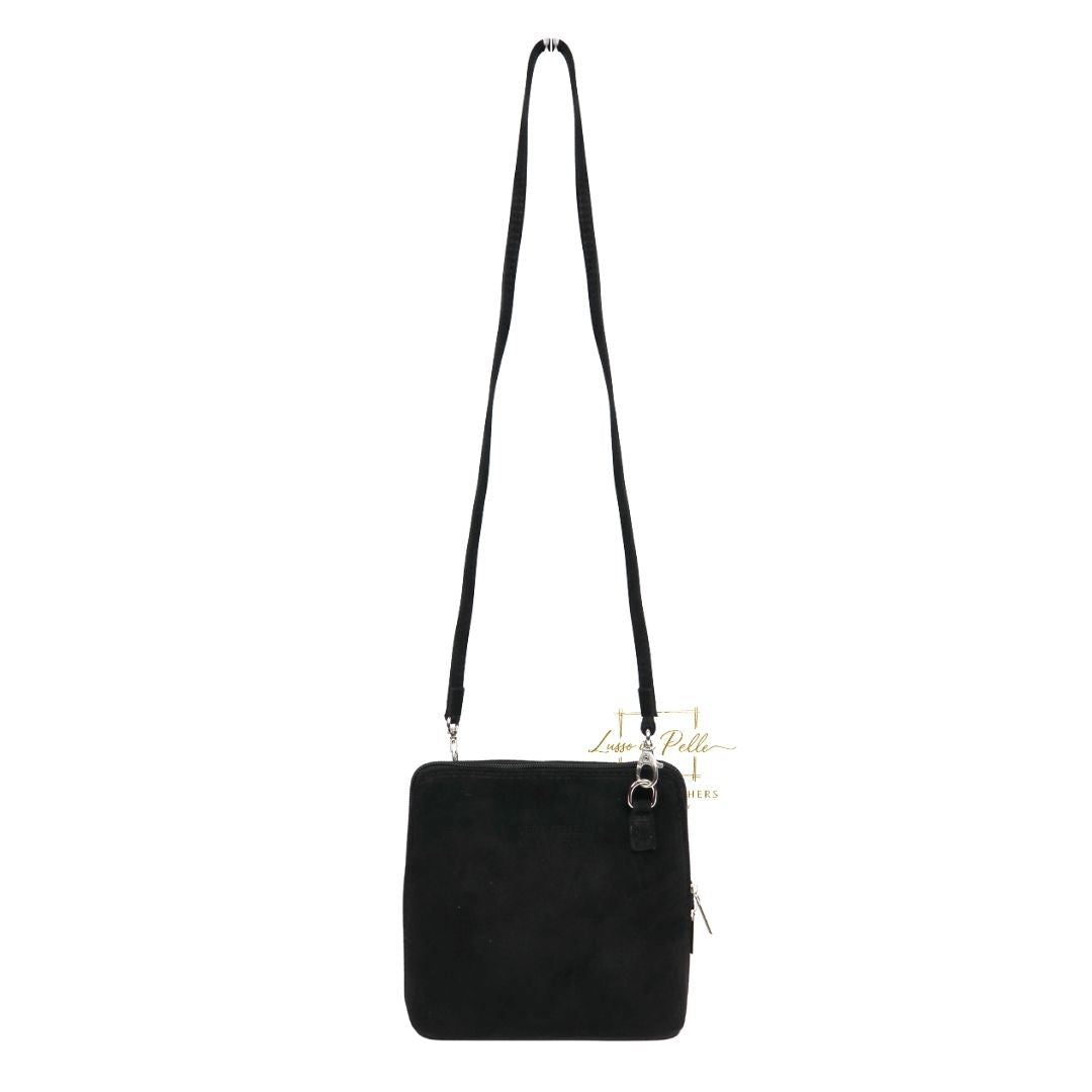 Ella Small Suede Crossbody Bag with Detachable Straps
