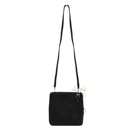 Ella Small Suede Crossbody Bag with Detachable Straps
