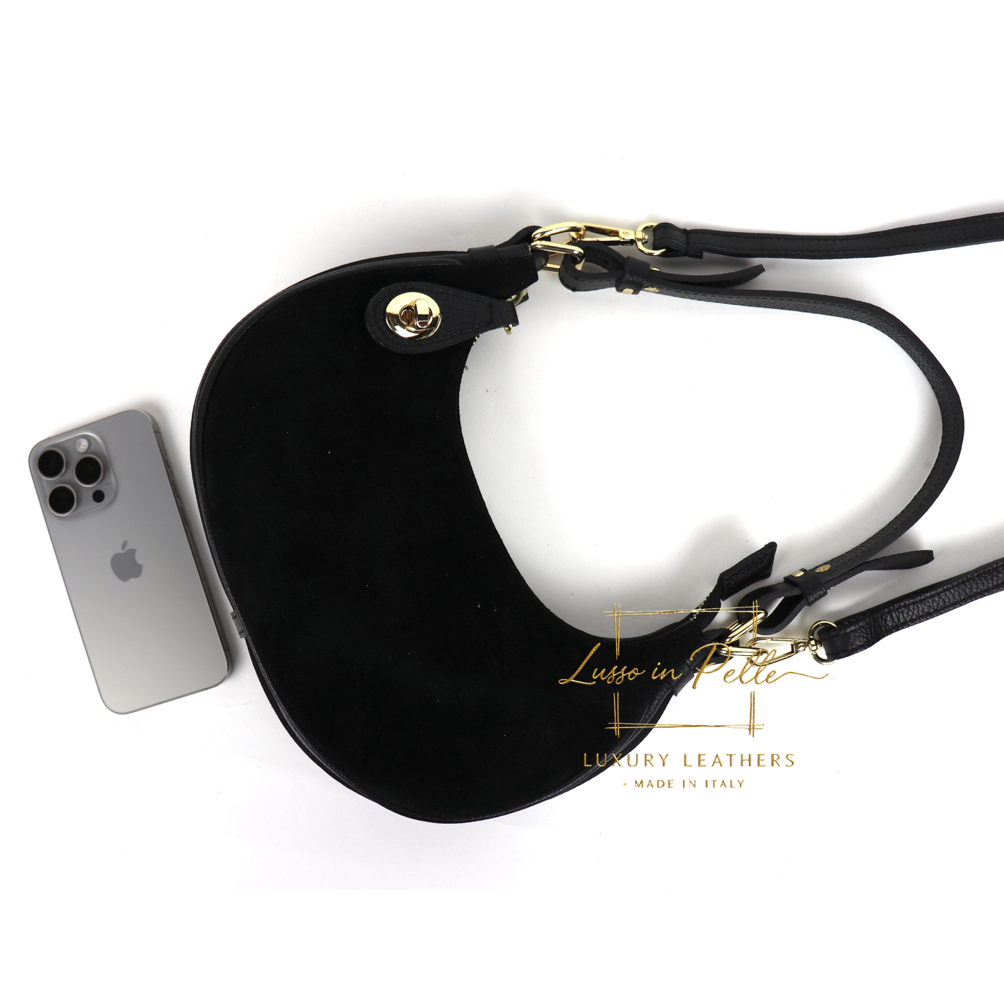 Small Half Moon Shoulder/ Crossbody Bag