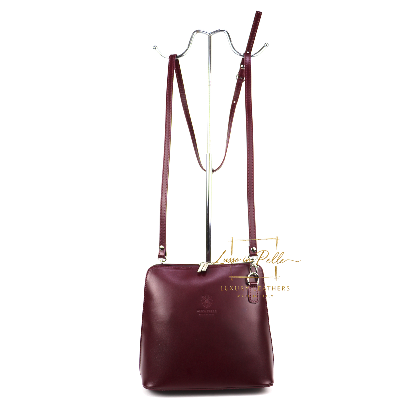 Ella Medium Leather Handbag with Detachable/Adjustable Straps
