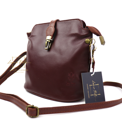 Vera Pelle Leather Crossbody Bag