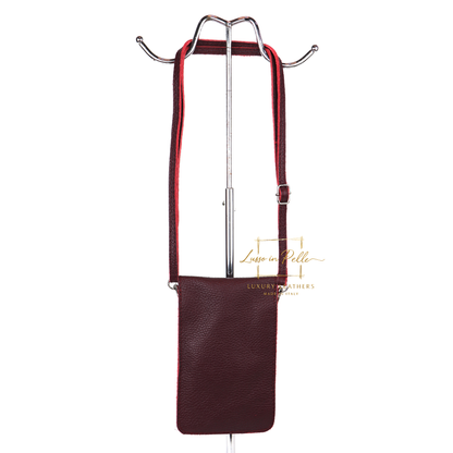 Minimalist Genuine Leather Crossbody Phone Bag