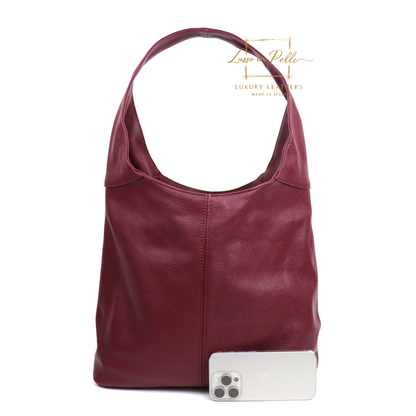Cali Genuine Leather Hobo Bag Everyday Practical Leather Tote Bag
