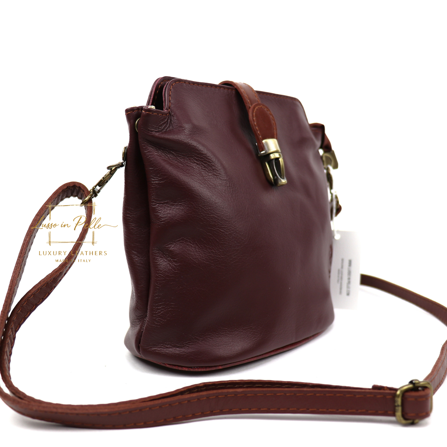 Vera Pelle Leather Crossbody Bag