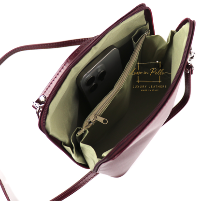 Ella Medium Leather Handbag with Detachable/Adjustable Straps
