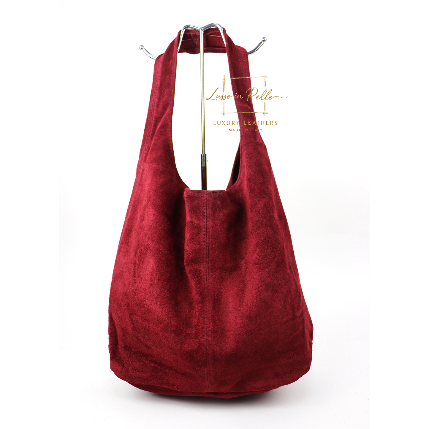 Cali Genuine Suede Hobo Slouchy Shoulder Bag
