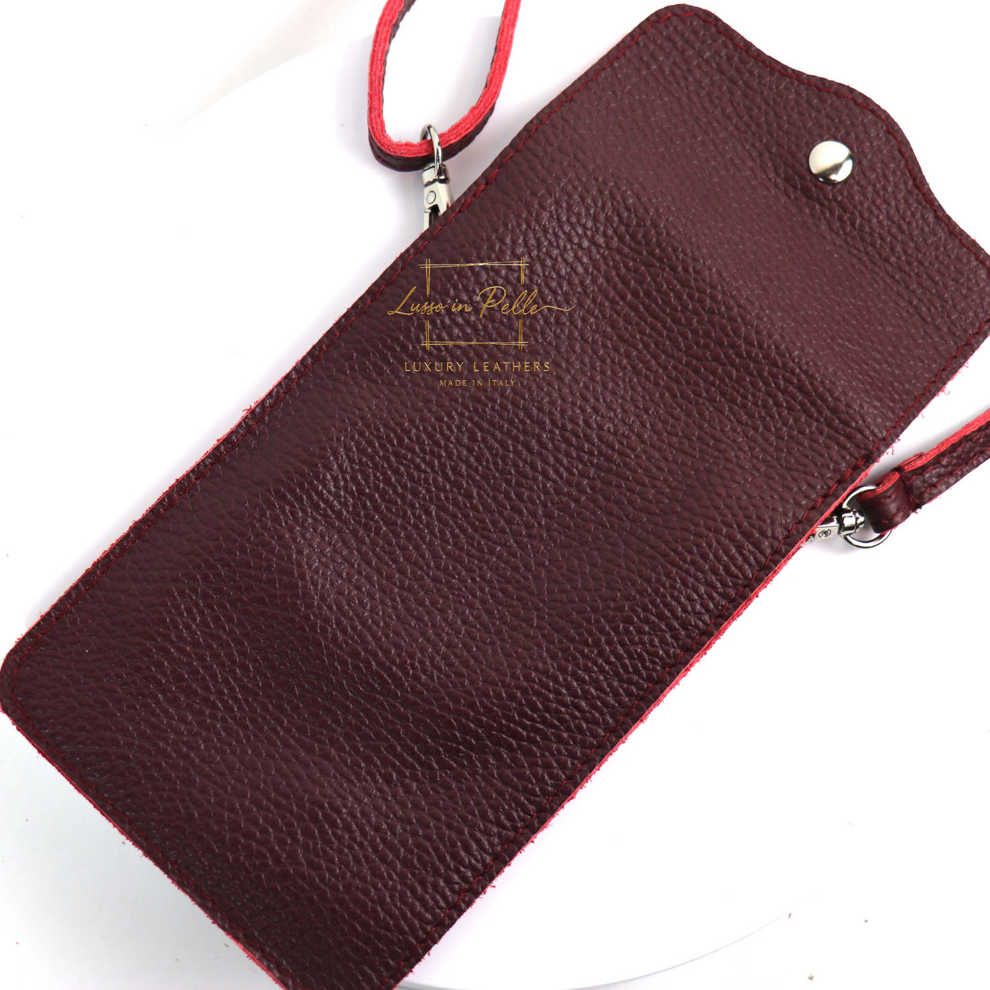 Minimalist Genuine Leather Crossbody Phone Bag