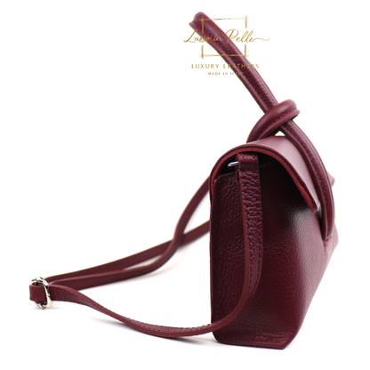 Rose Italian Versatile Leather Bag - Wrist Bag - Clutch Bag