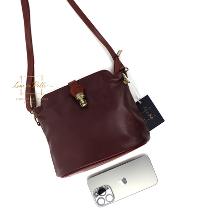 Vera Pelle Leather Crossbody Bag