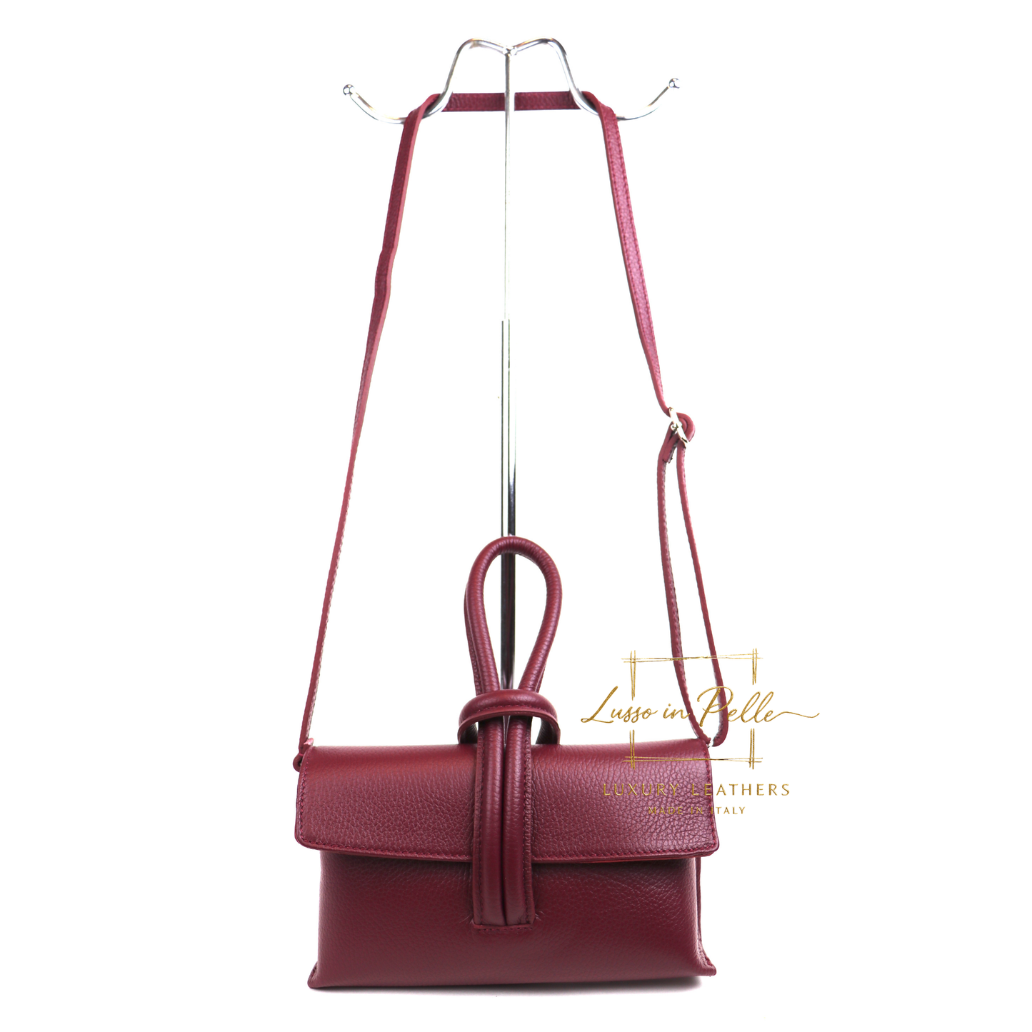 Rose Italian Versatile Leather Bag - Wrist Bag - Clutch Bag