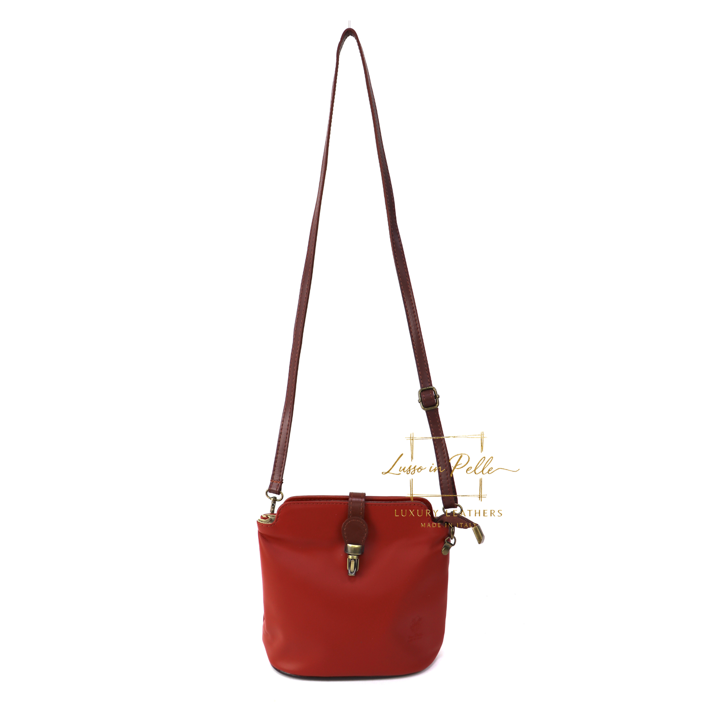 Vera Pelle Leather Crossbody Bag