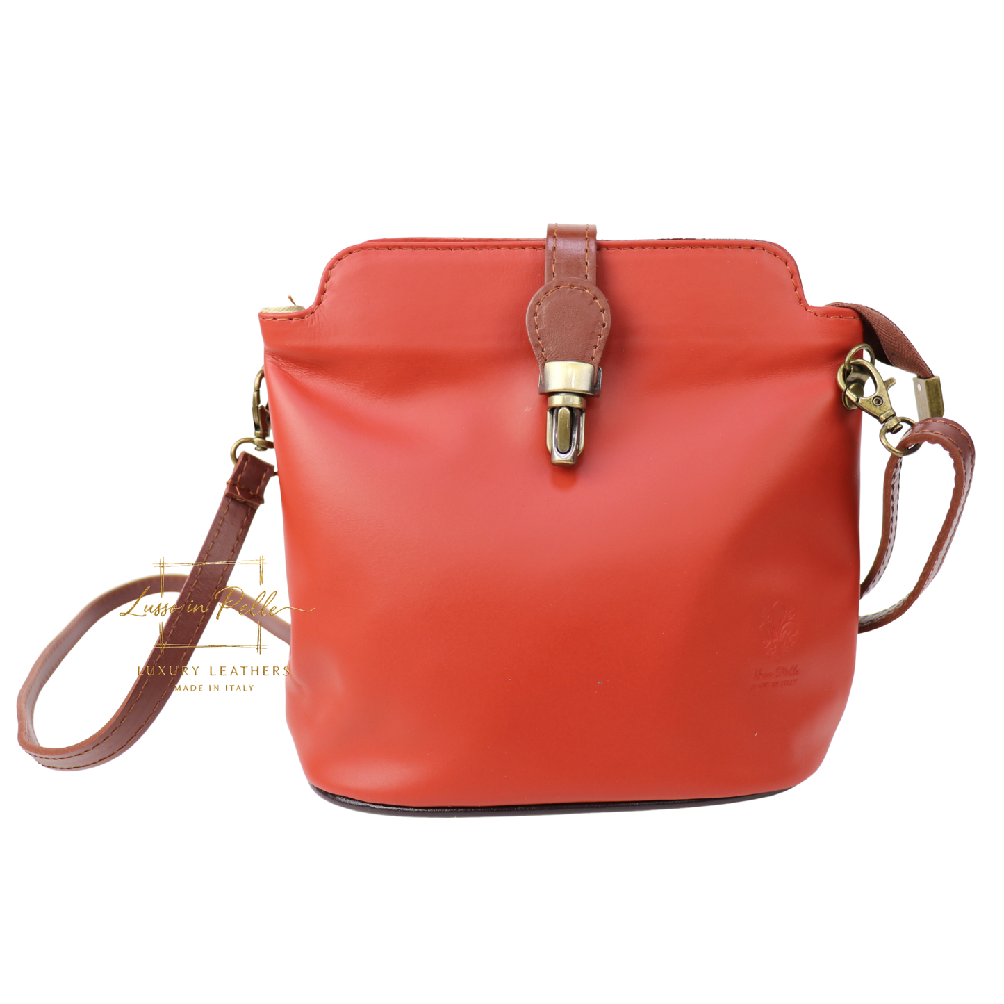 Vera Pelle Leather Crossbody Bag