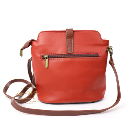 Vera Pelle Leather Crossbody Bag