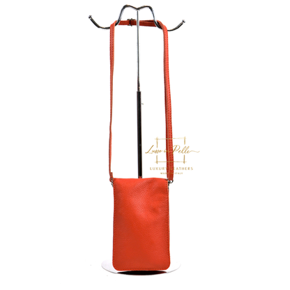 Minimalist Genuine Leather Crossbody Phone Bag
