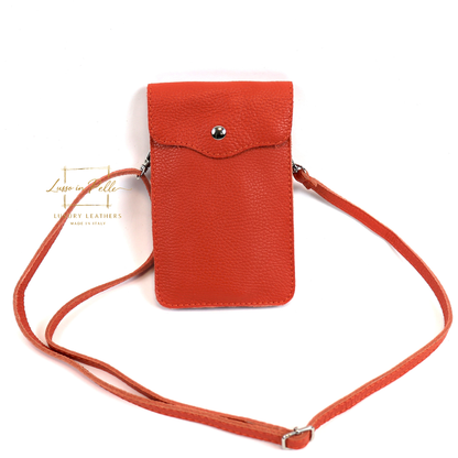 Minimalist Genuine Leather Crossbody Phone Bag