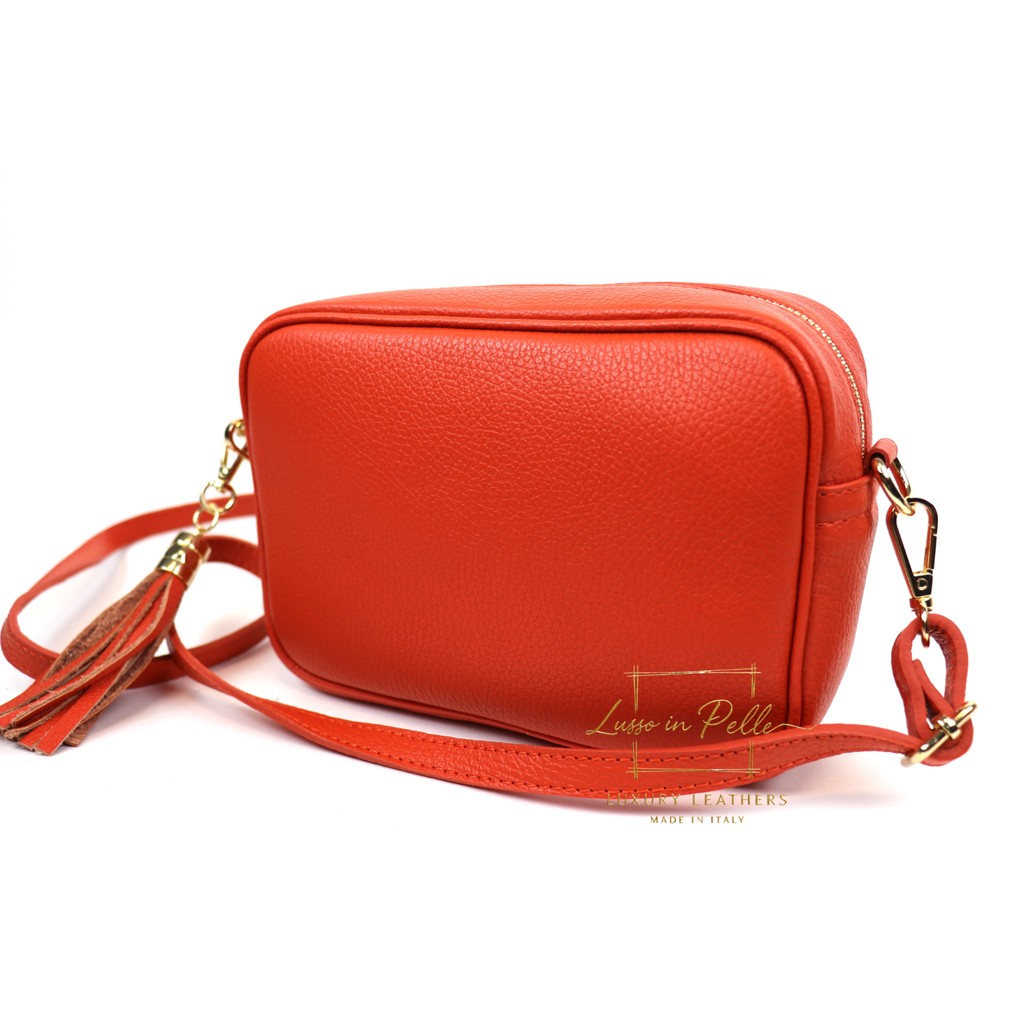 Sierra Genuine Italian Pebbled Leather Box Handbag