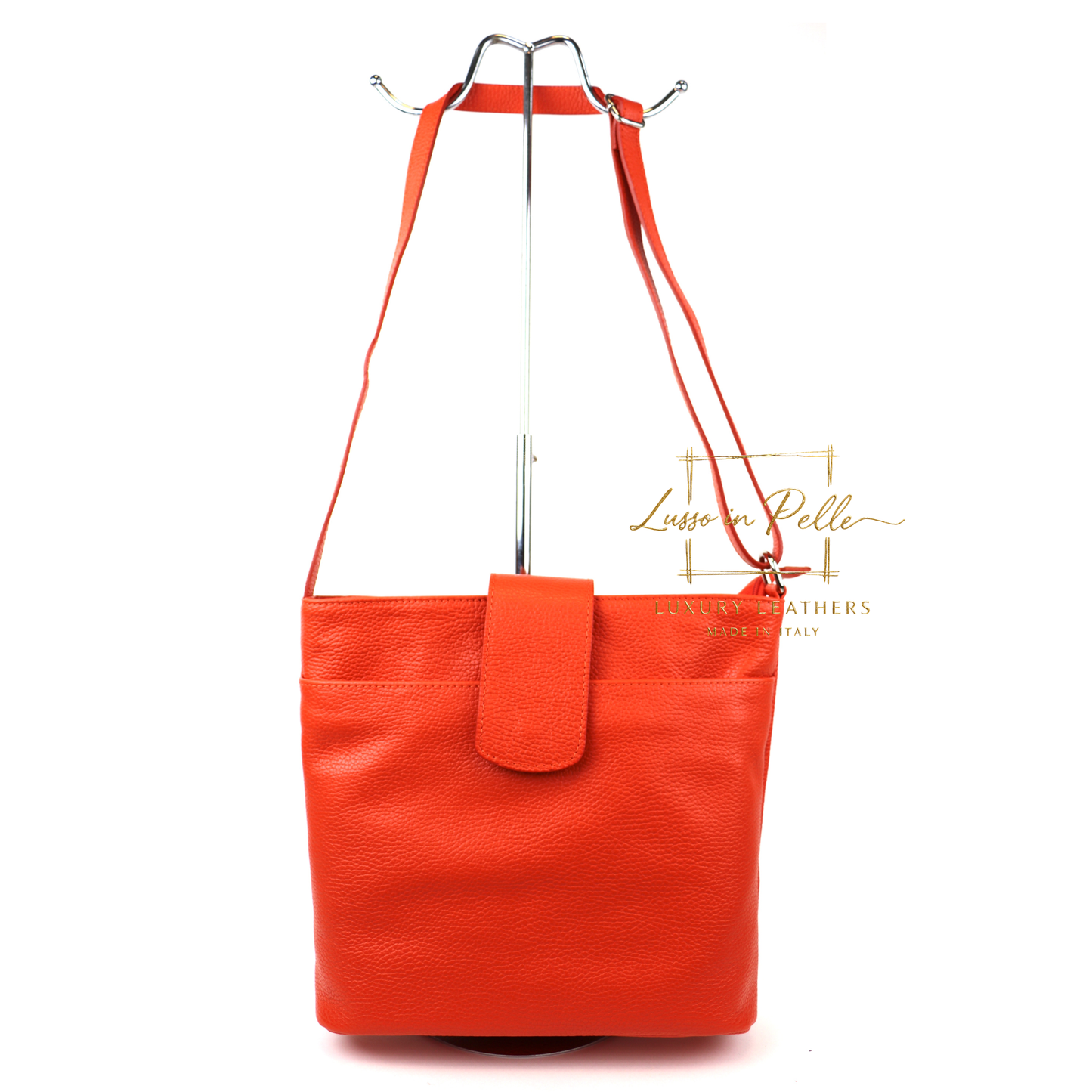 Italian Leather Shoulder/Crossbody Bag with Adjustable Straps