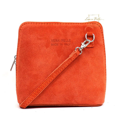 Ella Small Square Suede Crossbody Bag with Detachable Straps
