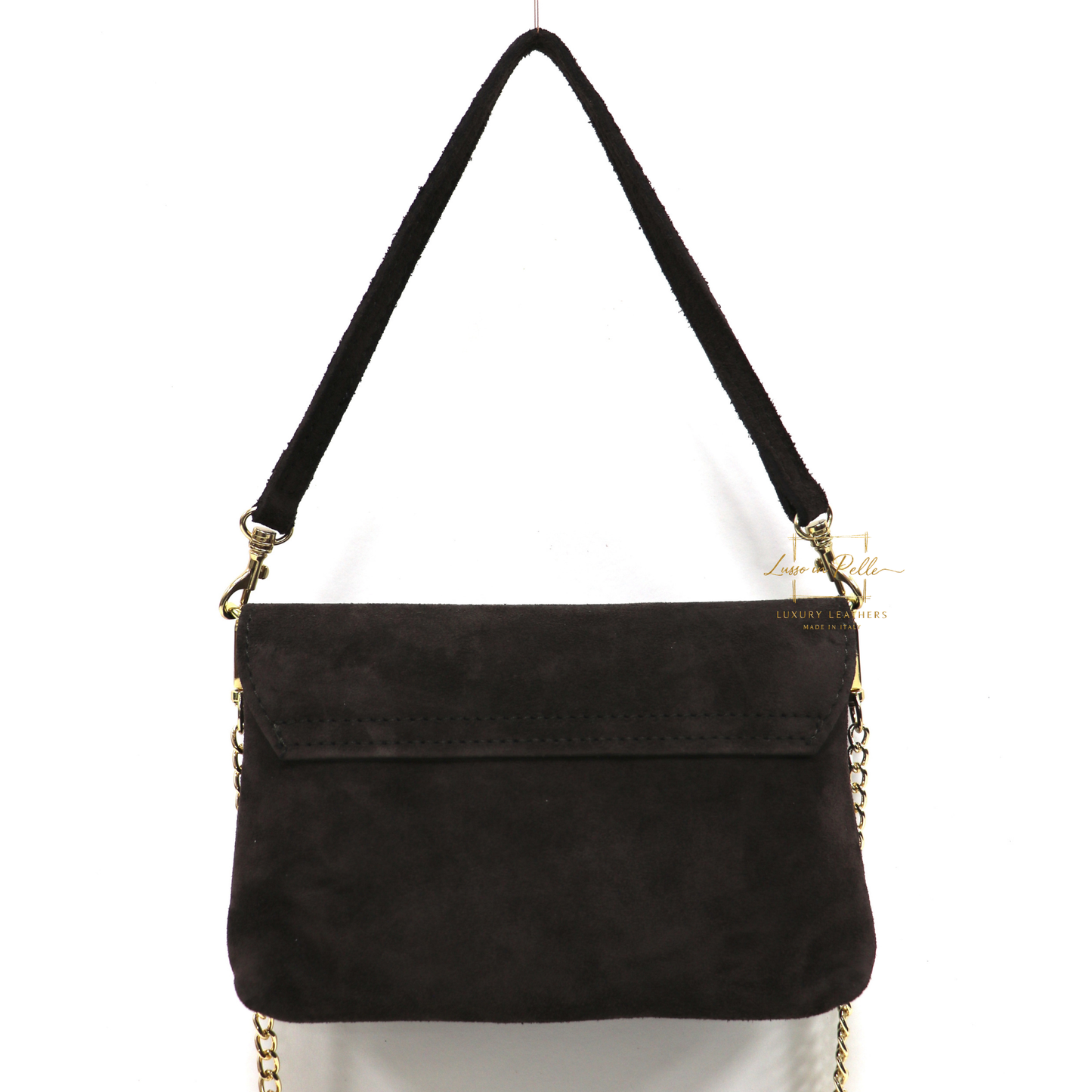 Small Suede Timeless Chic Italian Suede Clutch/Shoulder/Crossbody Bag