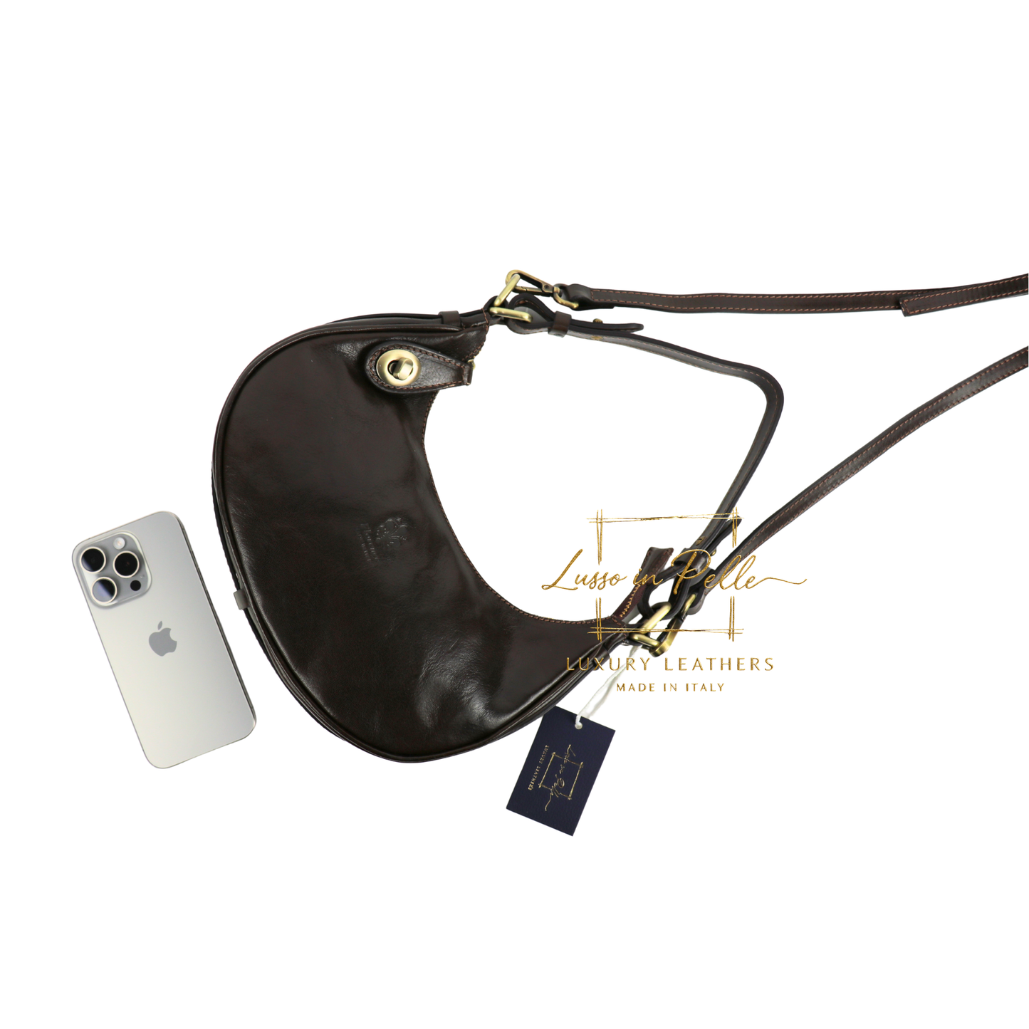 Florence Leather Shoulder/Crossbody Bag with Detachable and Adjustable Straps