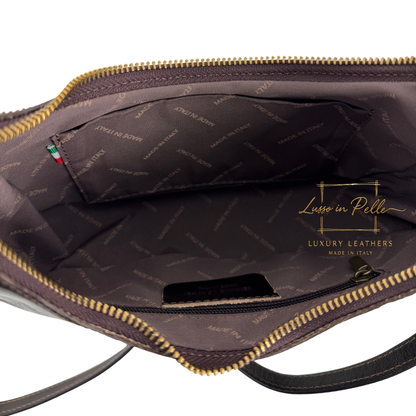 Florence Leather Shoulder/Crossbody Bag with Detachable and Adjustable Straps