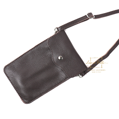 Minimalist Genuine Leather Crossbody Phone Bag