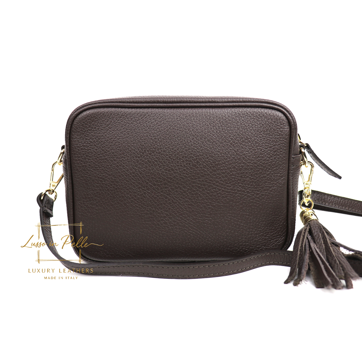 Sierra Genuine Italian Pebbled Leather Box Bag