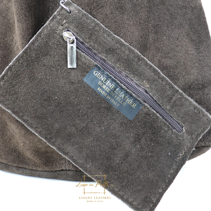 Cali Genuine Suede Hobo Slouchy Shoulder Bag