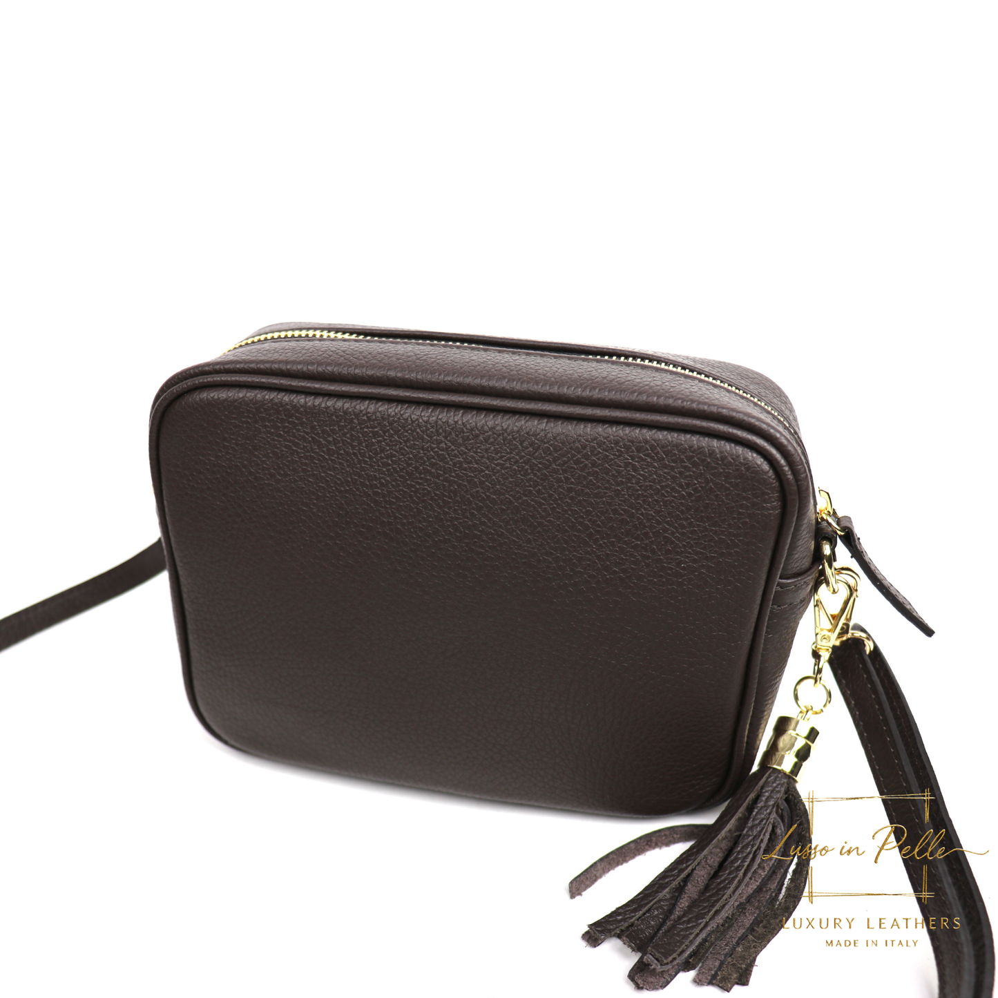 Sierra Genuine Italian Pebbled Leather Box Bag
