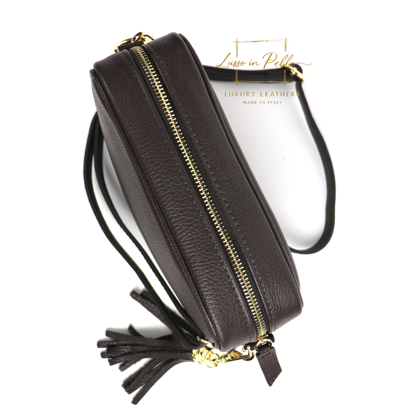 Sierra Genuine Italian Pebbled Leather Box Bag