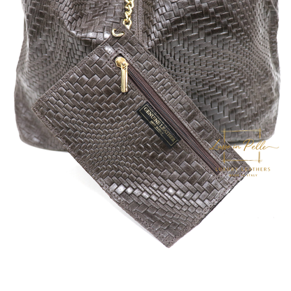 Aurora Quilted Suede Hobo Bag