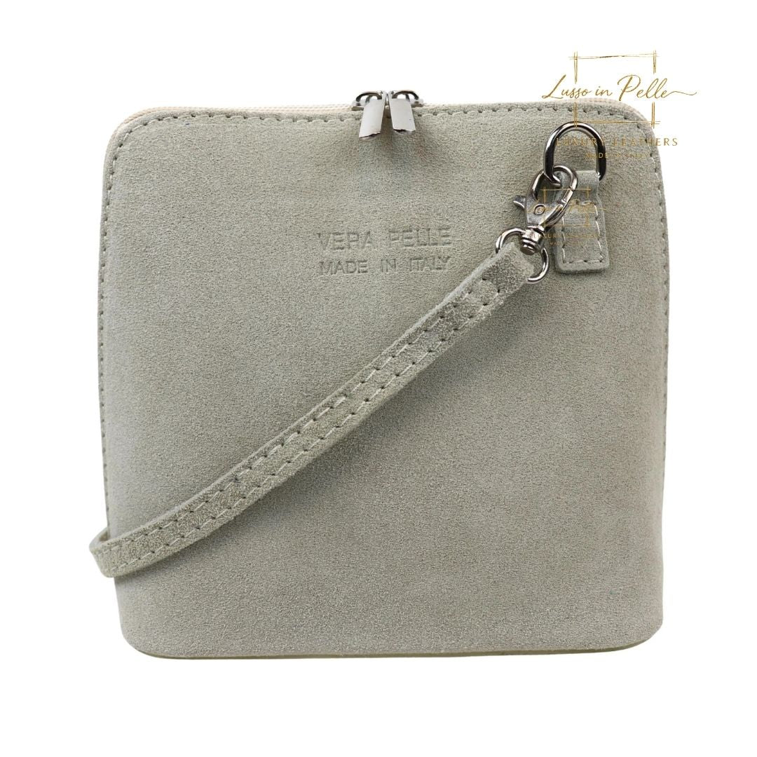 Ella Small Suede Crossbody Bag with Detachable Straps