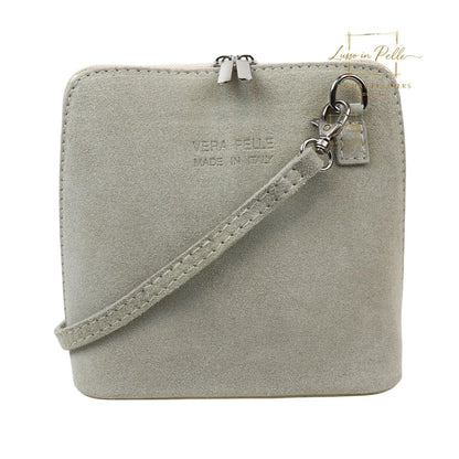 Ella Small Square Suede Crossbody Bag with Detachable Straps