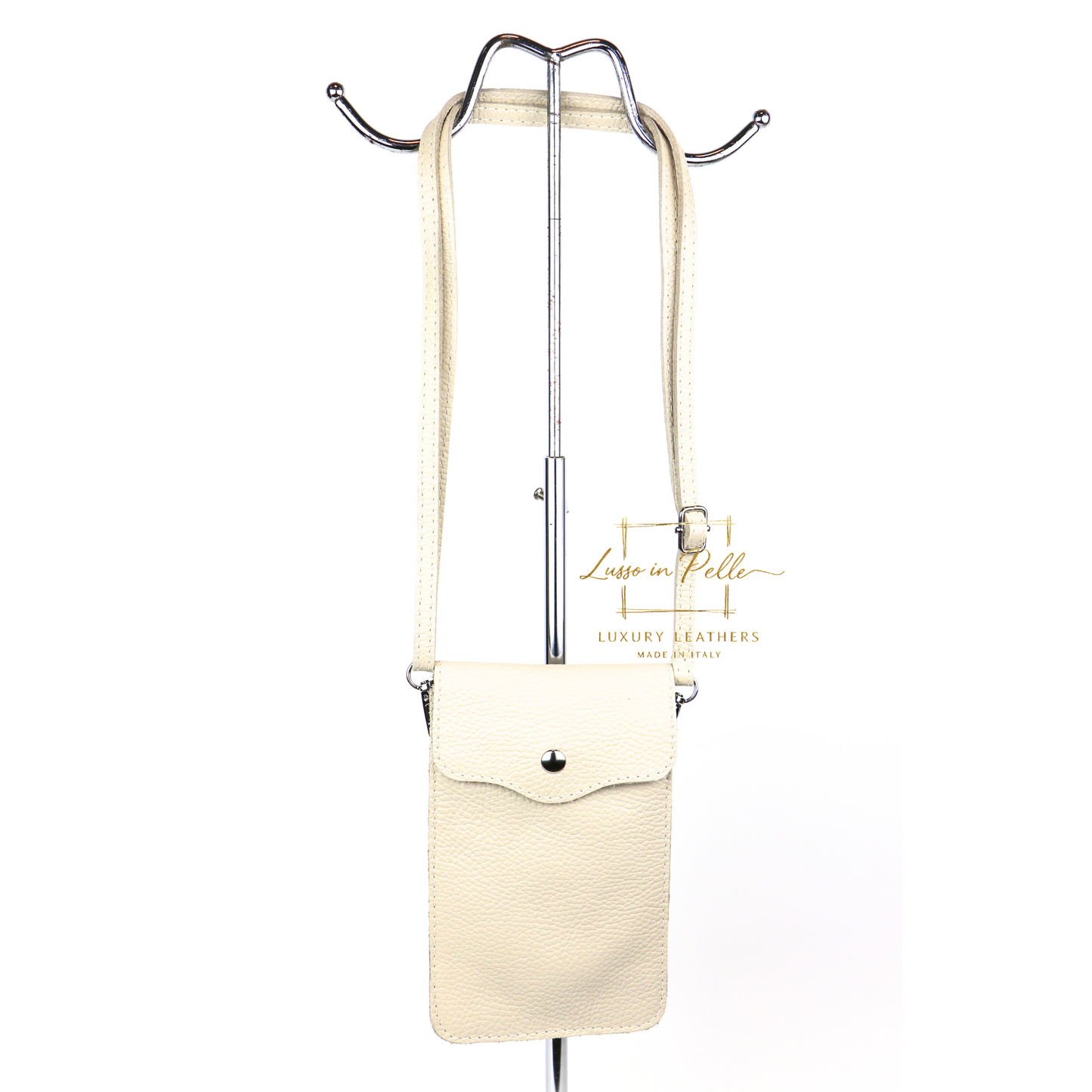 Minimalist Genuine Leather Crossbody Phone Bag