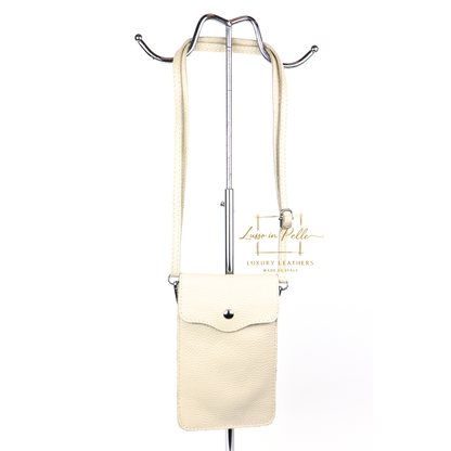 Minimalist Genuine Leather Crossbody Phone Bag