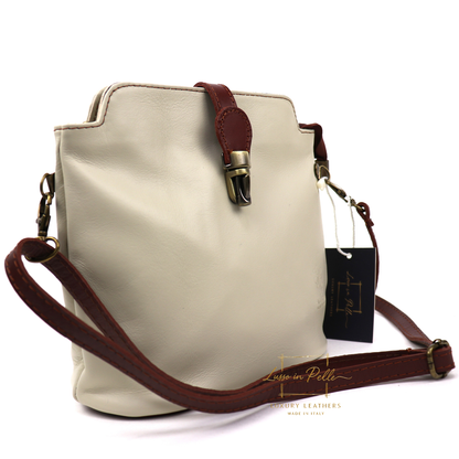 Vera Pelle Leather Crossbody Bag
