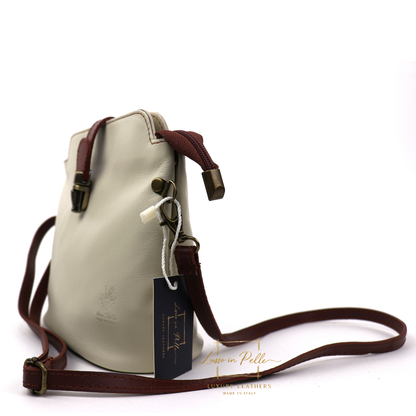 Vera Pelle Leather Crossbody Bag