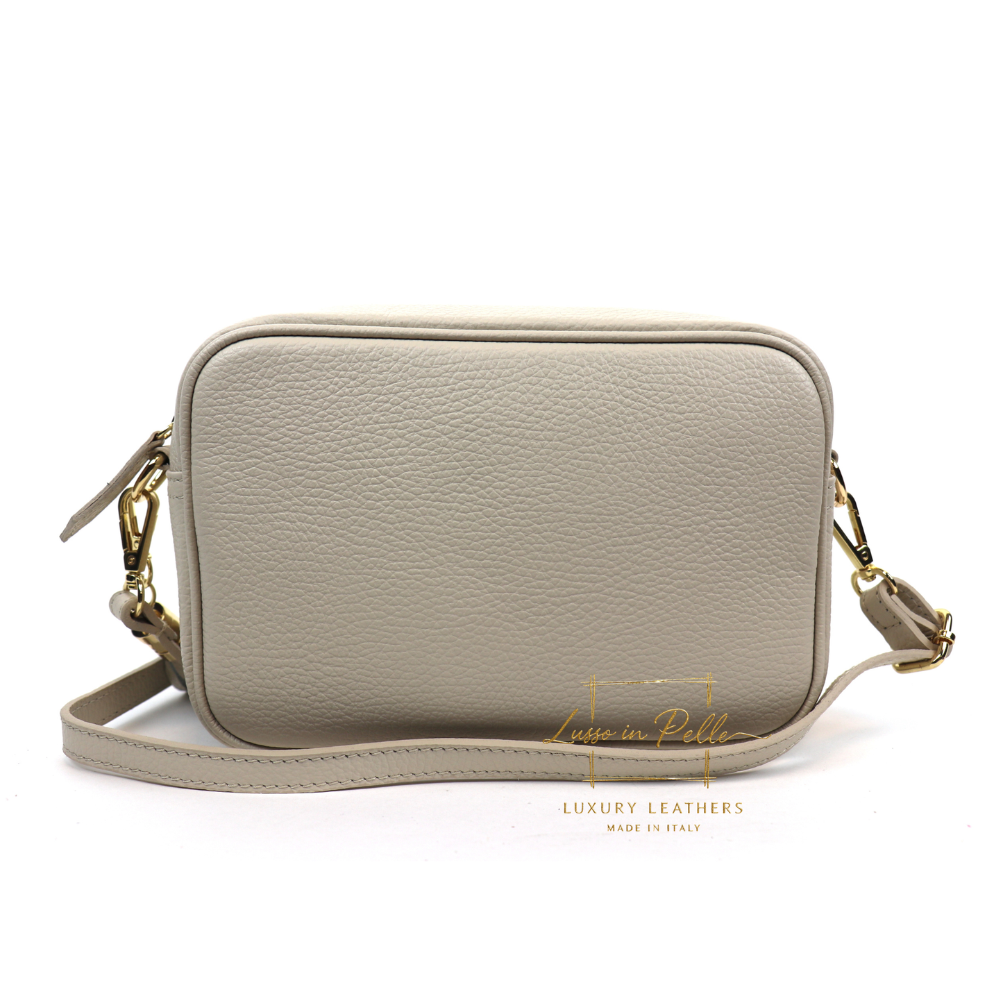 Sierra Genuine Italian Pebbled Leather Box Handbag