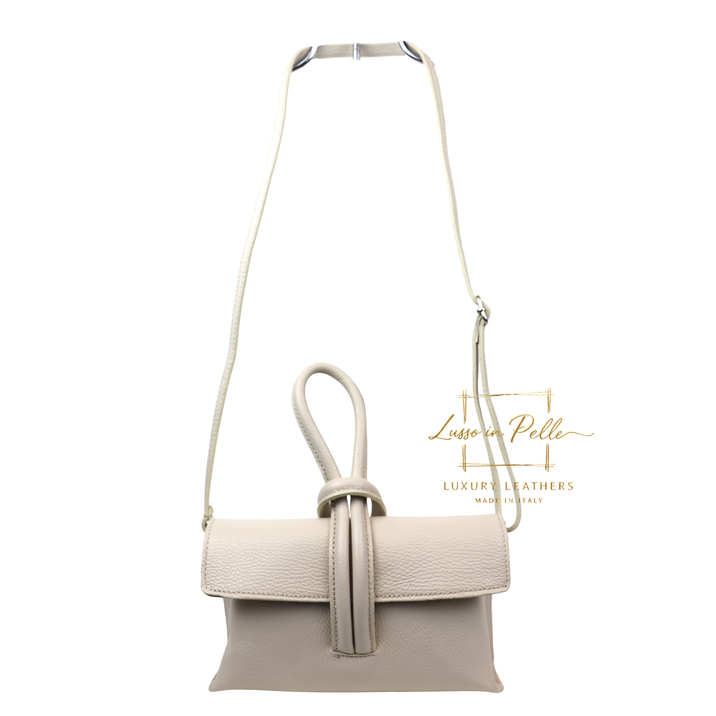 Rose Italian Versatile Leather Bag - Wrist Bag - Clutch Bag