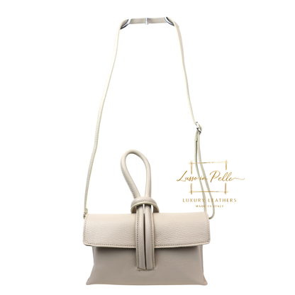 Rose Italian Versatile Leather Bag - Wrist Bag - Clutch Bag
