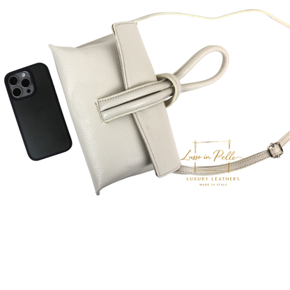 Rose Italian Versatile Leather Bag - Wrist Bag - Clutch Bag