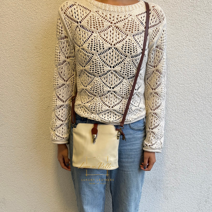 Vera Pelle Leather Crossbody Bag