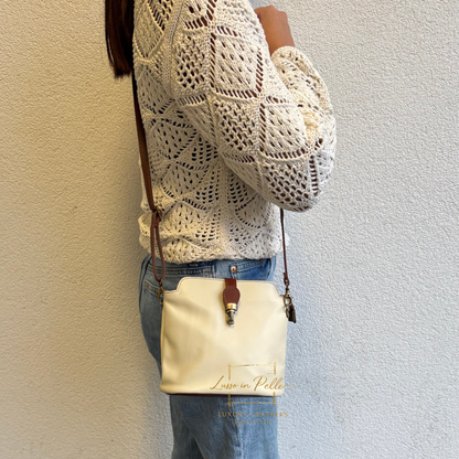 Vera Pelle Leather Crossbody Bag